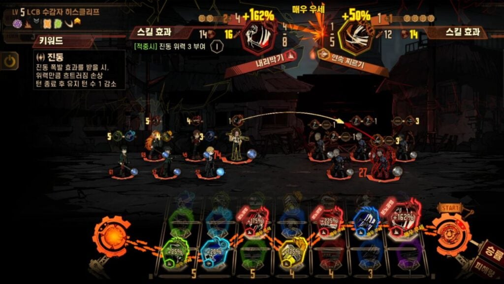 Feature image for our Limbus Company tier list. It shows a battle taking place in-game, with various characters facing some mutated humans.