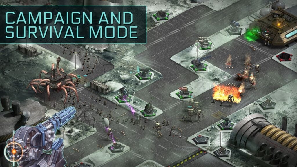 2112TD screenshot for our best Android tower defense games feature.