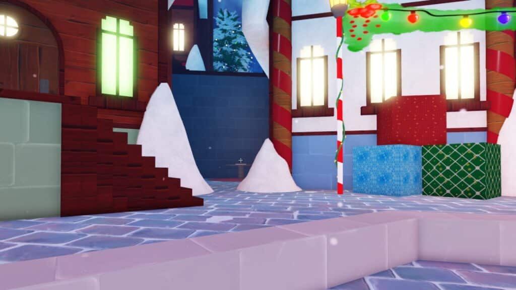 Местоположение стола в Рождественском Городе.