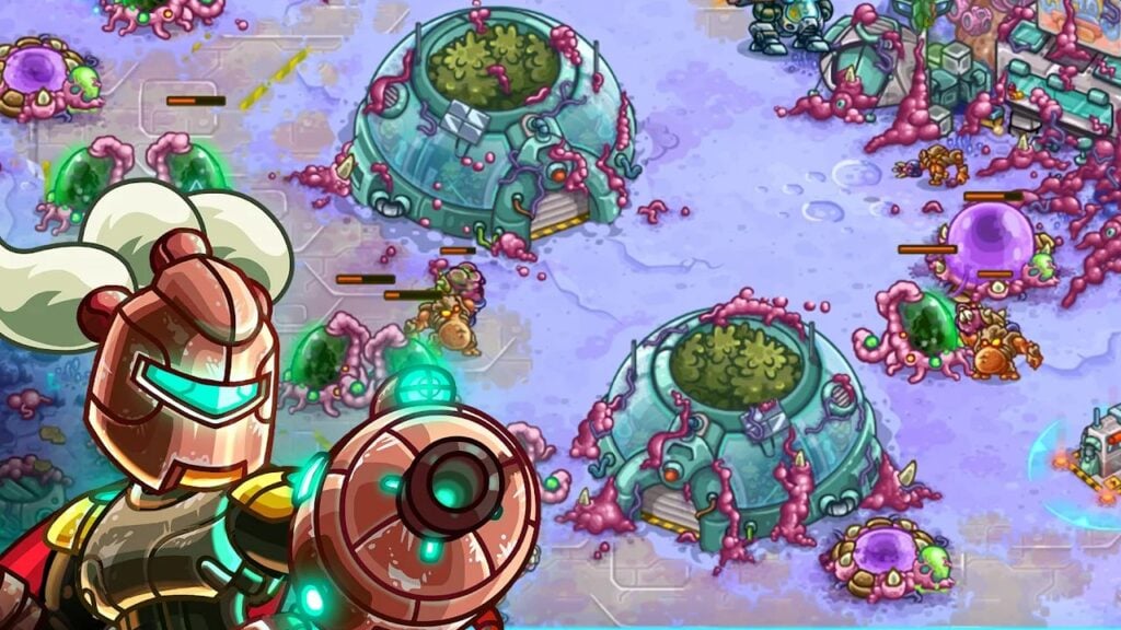 Iron Marines screenshot for our best Android tower defense games feature.